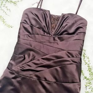 ✨ Prom Dress Chocolate Brown David's Bridal